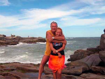 Paulo César e a esposa Maria Divanea.