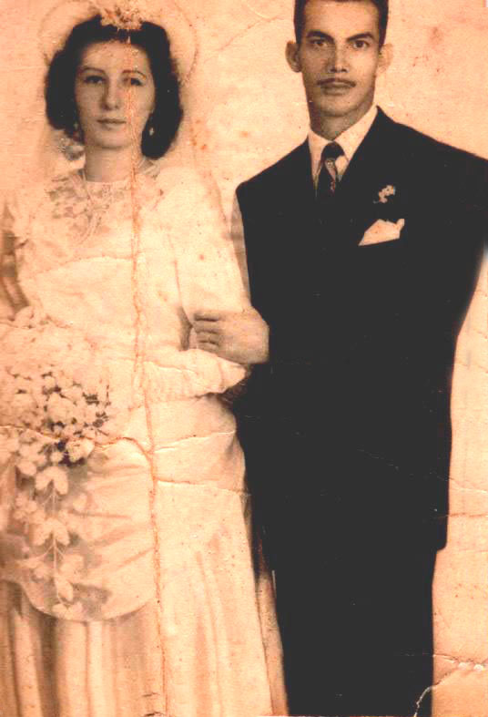 Carmem (Carmelina) Stávale e o marido Joaquim Correa Alvarenga