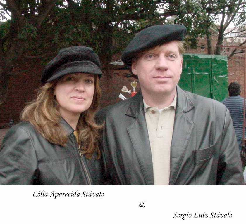 Os irmãos Celia Aparecida e Sergio Luiz
