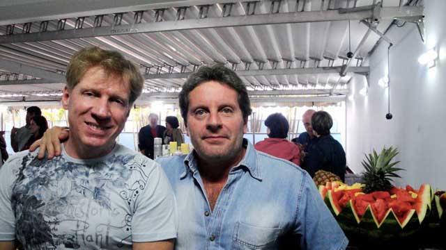 Os primos Sergio e Reinaldo Stávale (casa de Sergio)