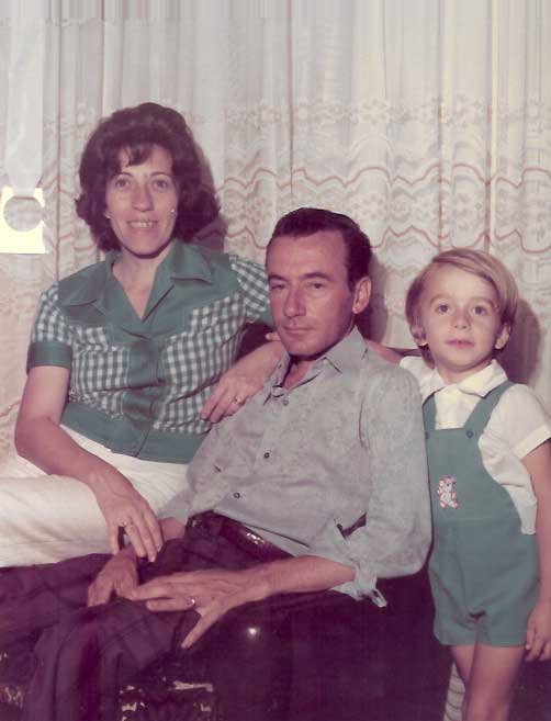 Ricardo, a mamãe Lygia e o papai Helio Stávale