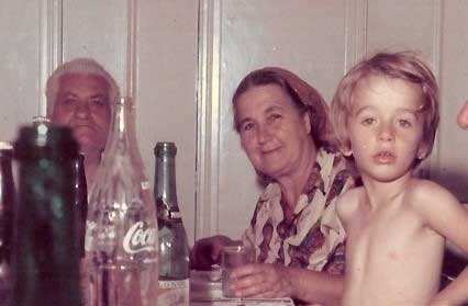 Ricardo com os avós Herminio e Philomena Cattozzo