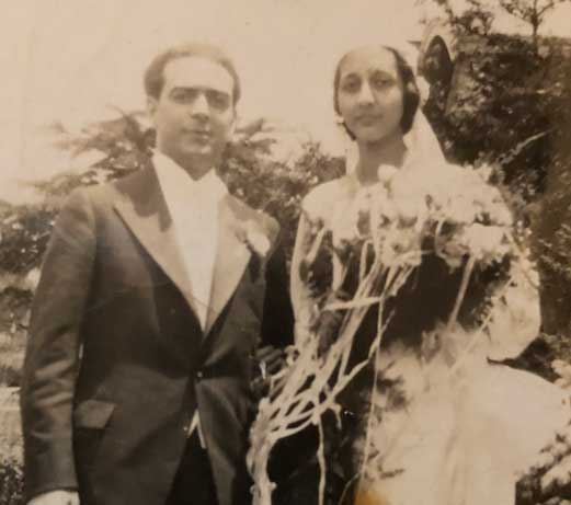 Wedding of Giacomo A. Stávale (brother of Giuseppe and Luigi) and Emma Seta