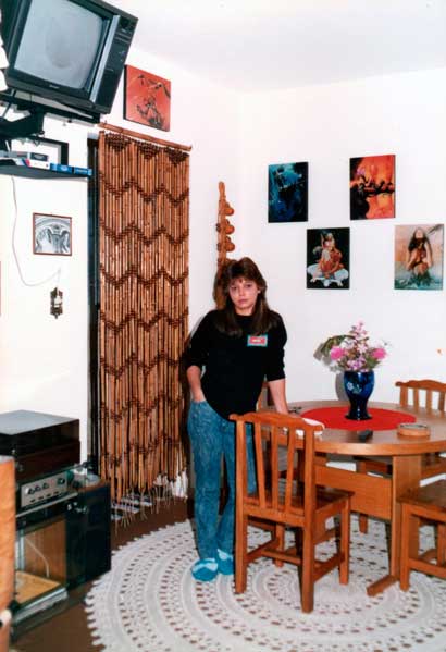 4.14 Eleide na sua primeira casa pós casamento. Rua Florianópolis - Mooca (1988)