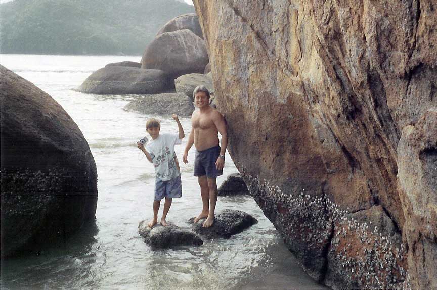 Yuri e Reinaldo em Ubatuba