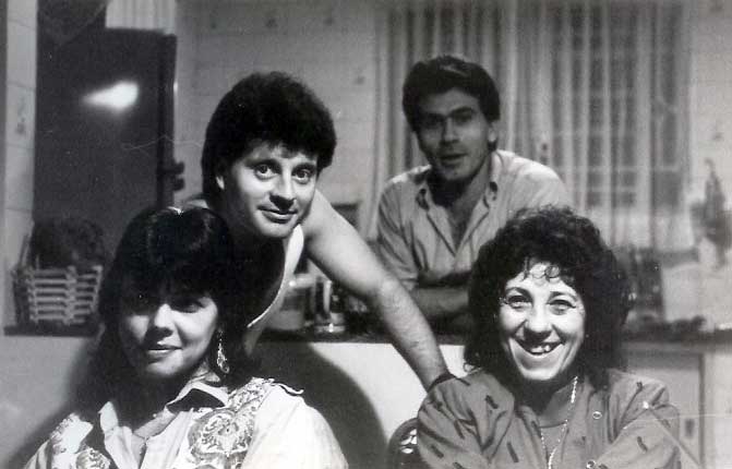 Eleide, Reinaldo, Mauricio e a matriarca Lygia Stávale