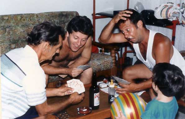 Jair Furlanetto, Reinaldo, Marcus e Victor - Poker no apartamento da Rua da Mooca