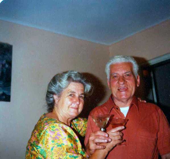 O casal Philomena e Hermes, pais de Lygia