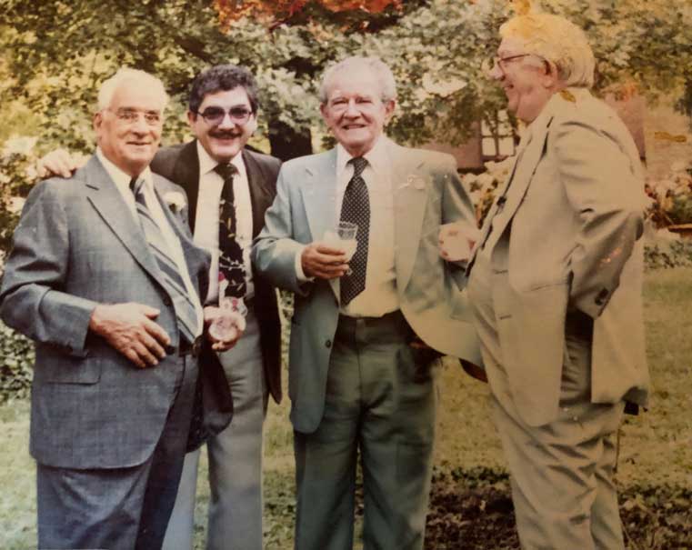 Giuseppe Stávale, Pepe Ramundo (Carmelita's nephew), Francesco (Carmelita's brother) and Luigi G. Stávale (Giuseppe's brother)