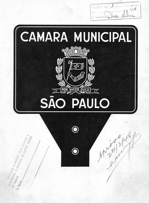 Placa CMSP aprovada - 24_02_1948