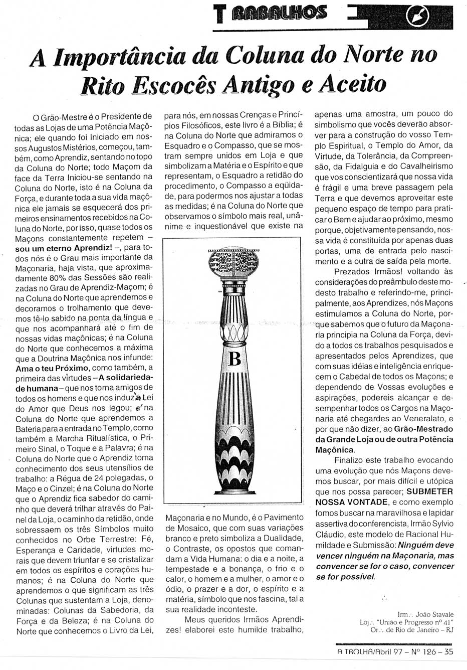 Publicações do Maçom João Stávale
