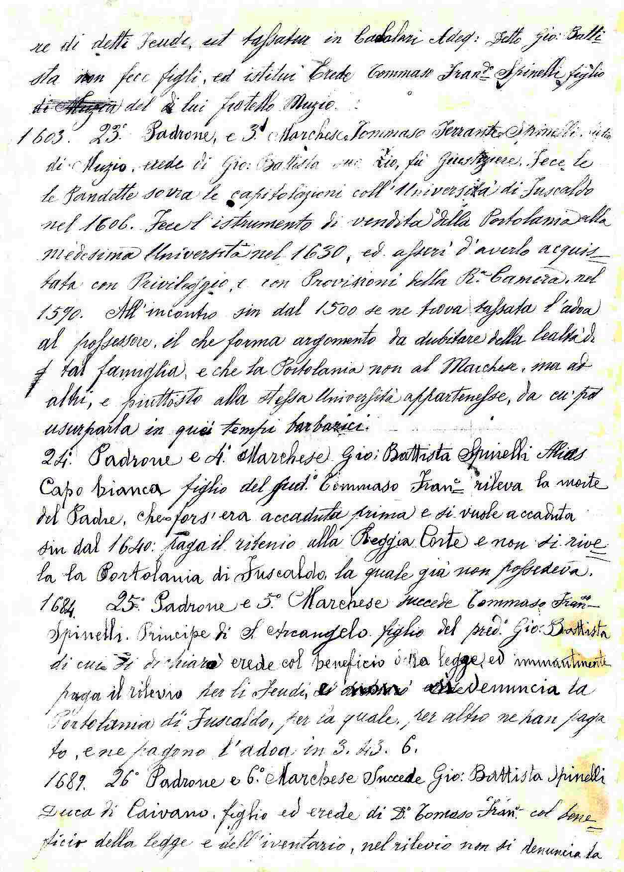 Manoscritto di Fuscaldo