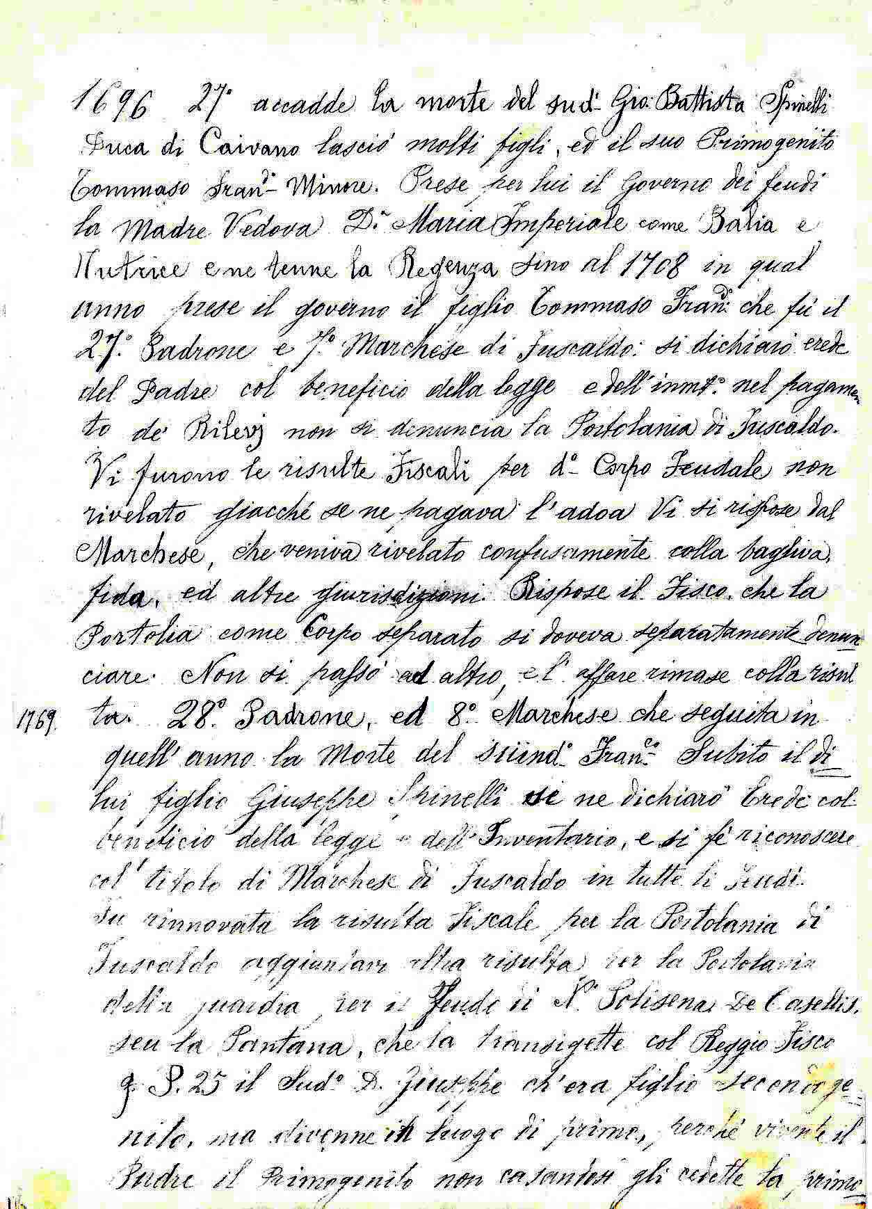 Manoscritto di Fuscaldo