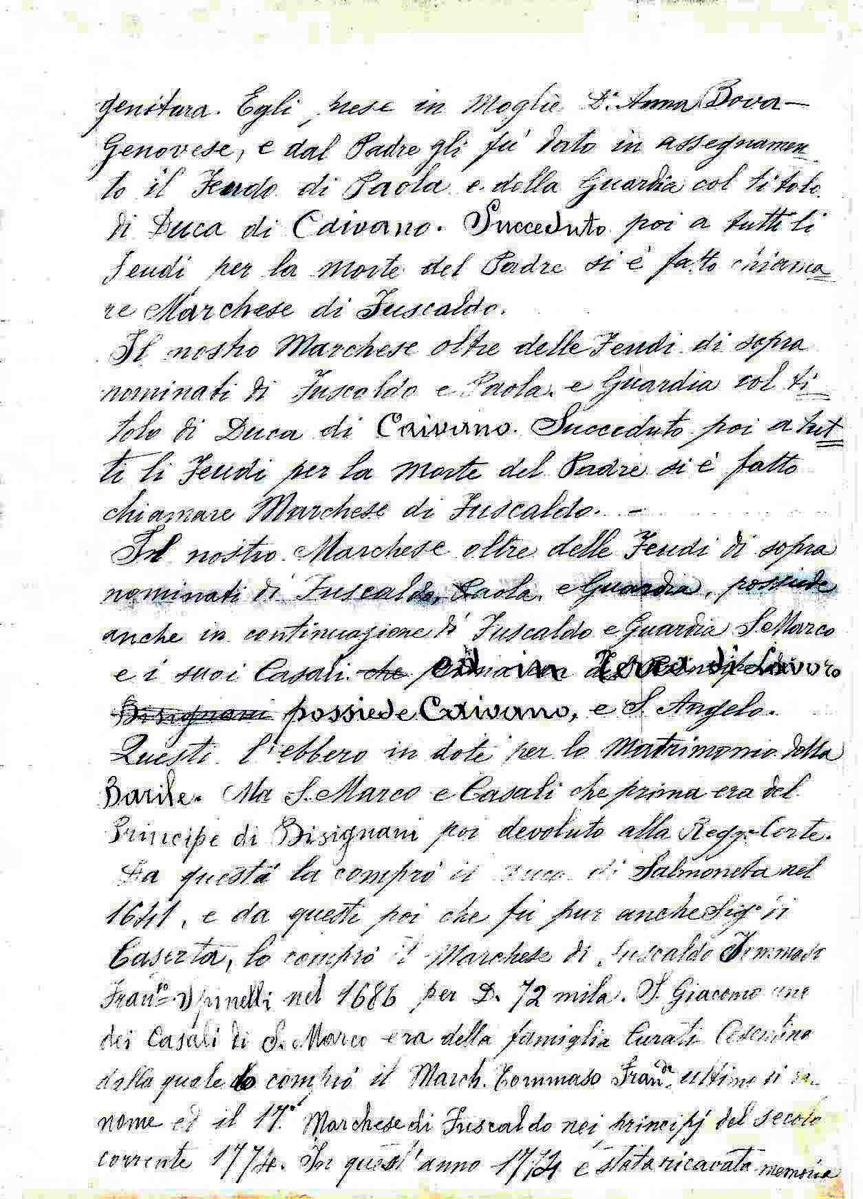 Manoscritto di Fuscaldo