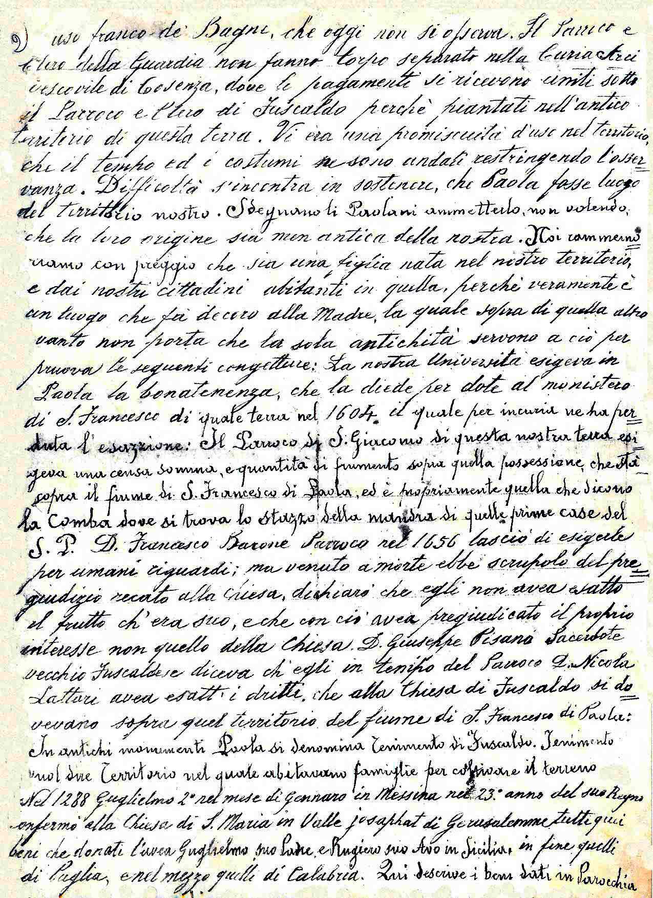 Manoscritto di Fuscaldo