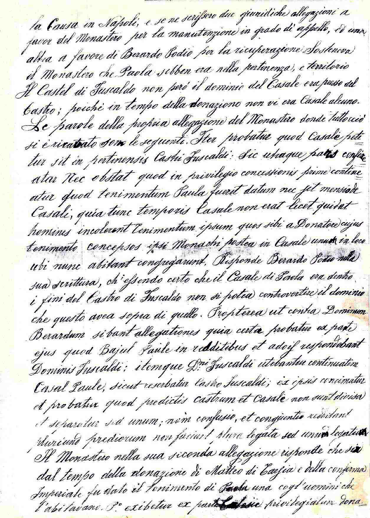 Manoscritto di Fuscaldo