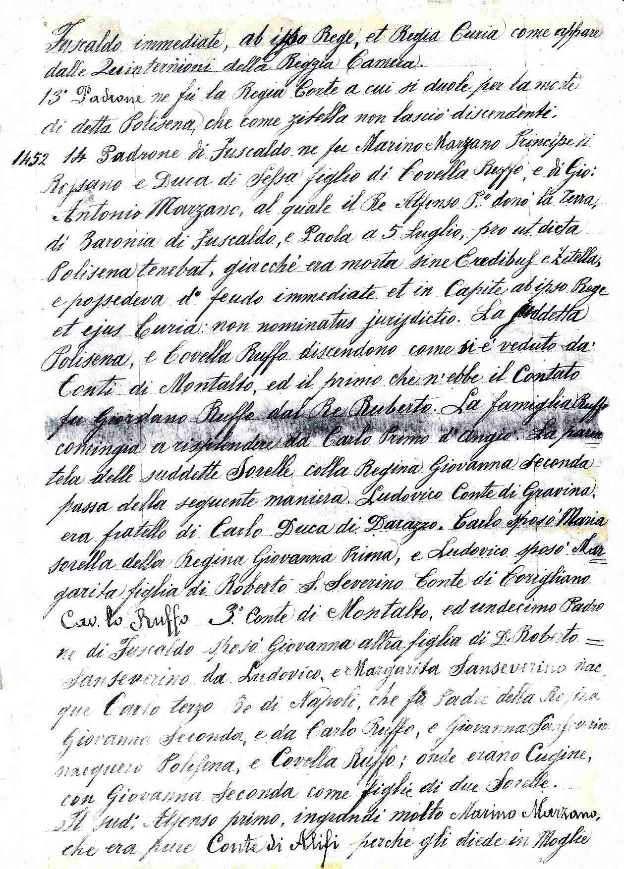 Manoscritto di Fuscaldo