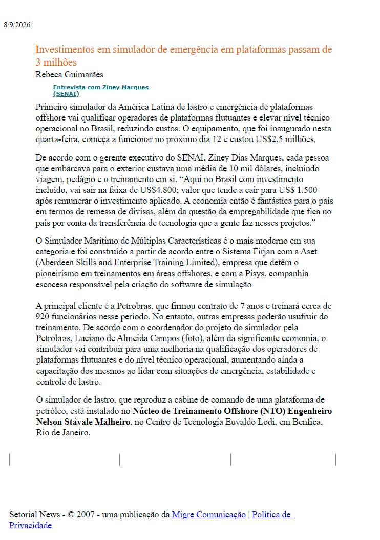 Nelson Stávale Malheiro – SENAI
