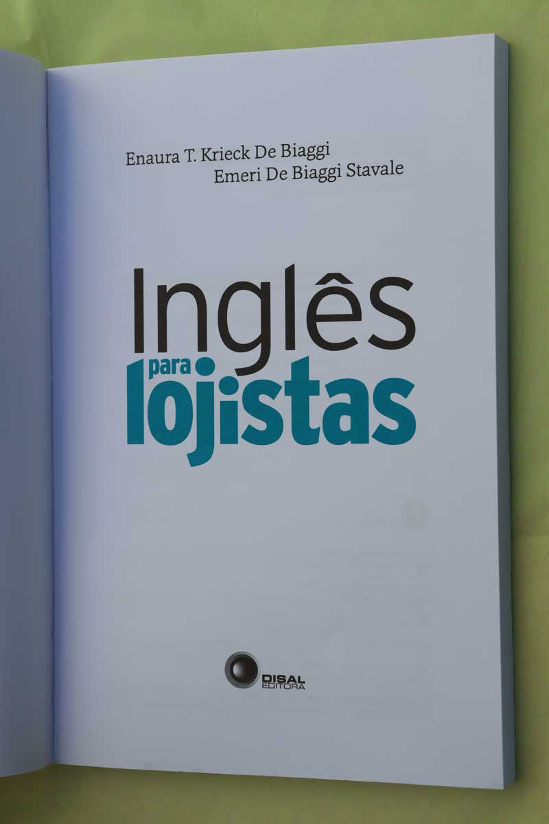 19. Ingles para Lojistas. Emeri de Biaggi Stávale e Enaura de Biaggi (2012)