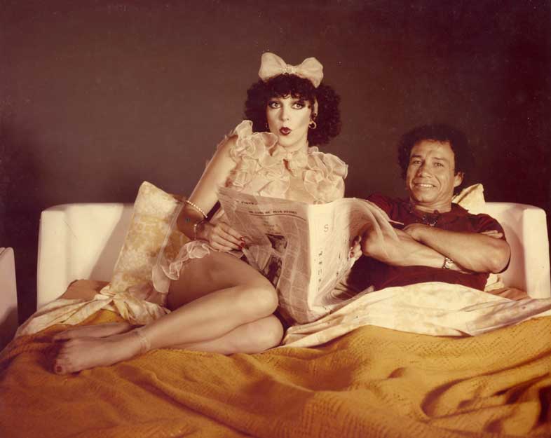 Artistas Clarice Piovesan e Stenio Garcia (Kika e Xuxu), protagonistas de campanha publicitaria