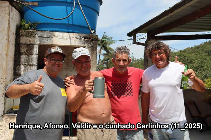 Henrique, Afonso, Valdir e o cunhado Carlinhos (11_2025)