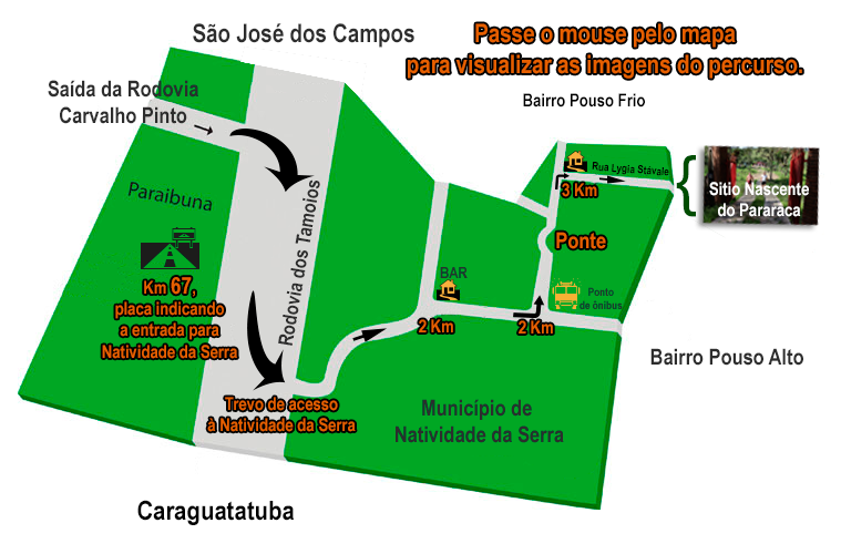 mapa sítio